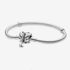 Pandora butterfly clasp bracelet with charm